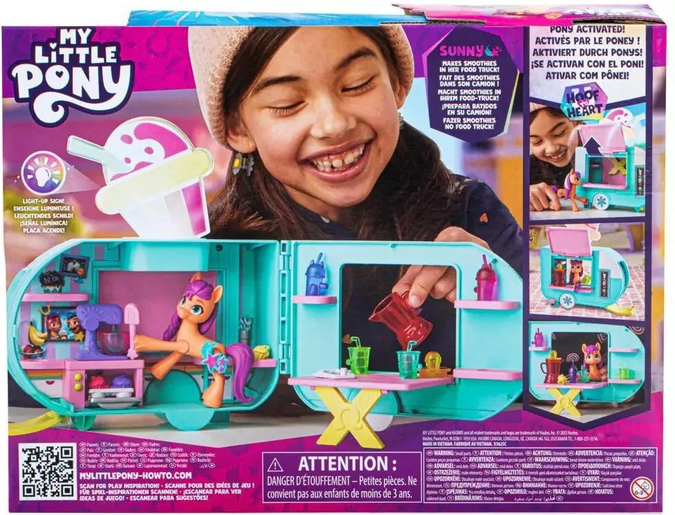 MY LITTLE PONY Sunny Starscout i ciężarówka ze Smoothie, pojazd z figurką - tantis.pl