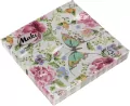 SERWETKA PAP 3W 330X330 MOTYL/KWIAT PM OP - tantis.pl