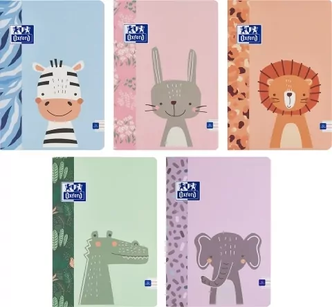 Zeszyt Oxford Kids. A4/32k. linia podwójna kolorowa. 1 sztuka - tantis.pl