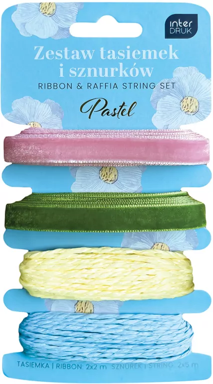 Zestaw tasiemek i sznurków Pastel - tantis.pl