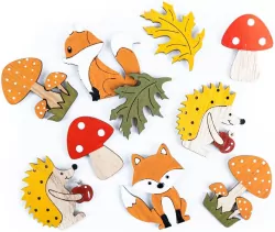 Dekoracje drewniane samoprzylepne