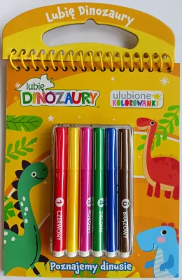 Lubię Dinozaury. Poznajmy dinusie. Ulubione kolorowanki cz. 1