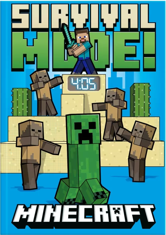 Notatnik z zegarkiem LCD Minecraft MIN4331 - tantis.pl