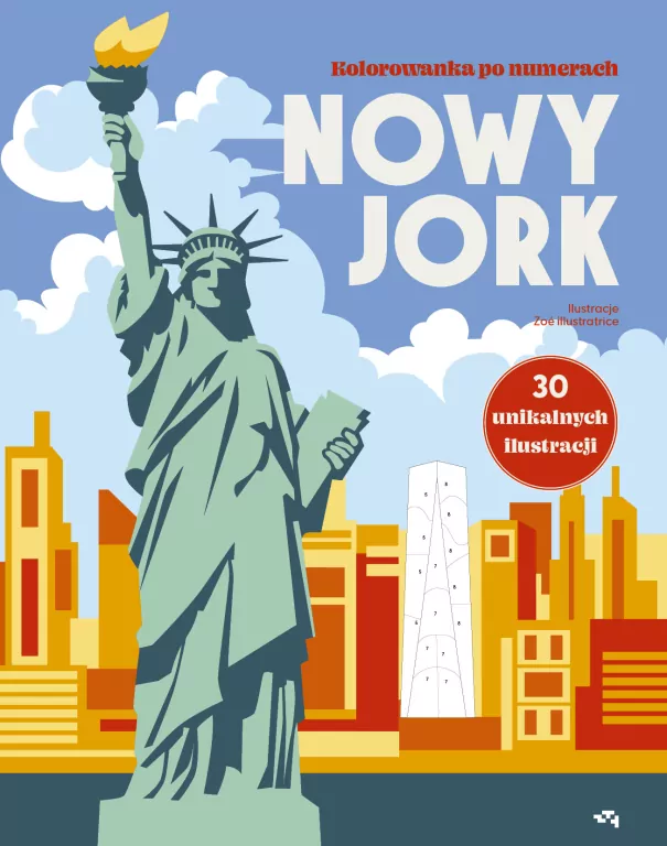 Nowy Jork. Kolorowanka po numerach - tantis.pl