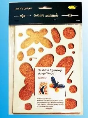 Szablon figurowy do quillingu motyl 14.5x19cm - tantis.pl