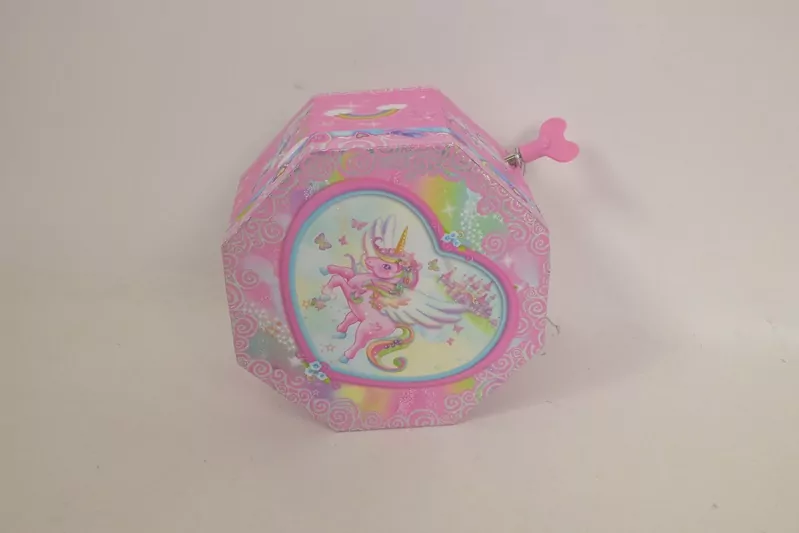 Szkatułka z pozytywką ośmiokątna. Jednorożec - tantis.pl