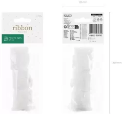 Wstążka szyfonowa biały 40mm/5m