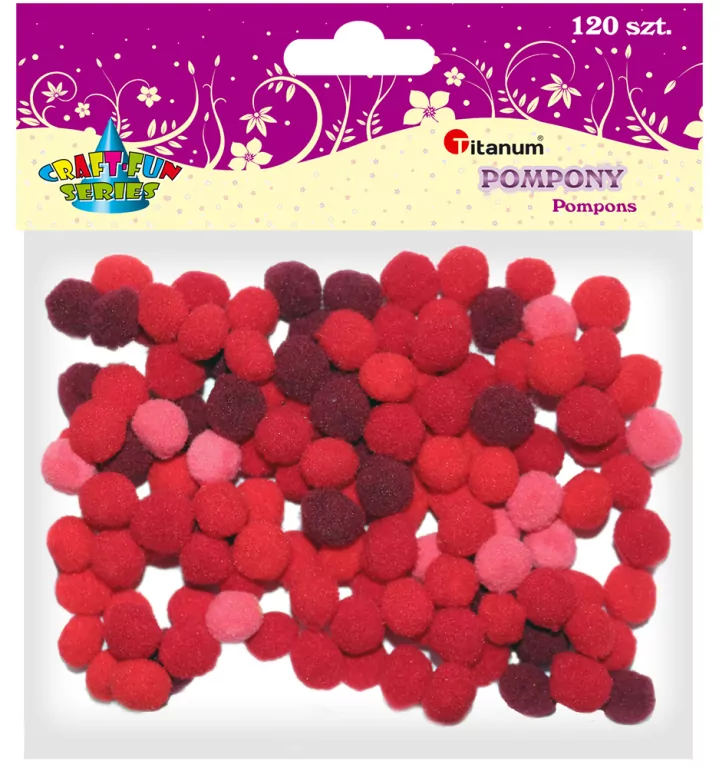 Dodatek dekoracyjny Craft-fun pompony (0126R) - tantis.pl