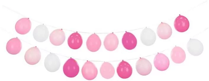 Girlanda balonowa 3w1 różowy - tantis.pl
