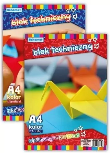 Blok techniczny A4/10K 160g kolorowy - tantis.pl