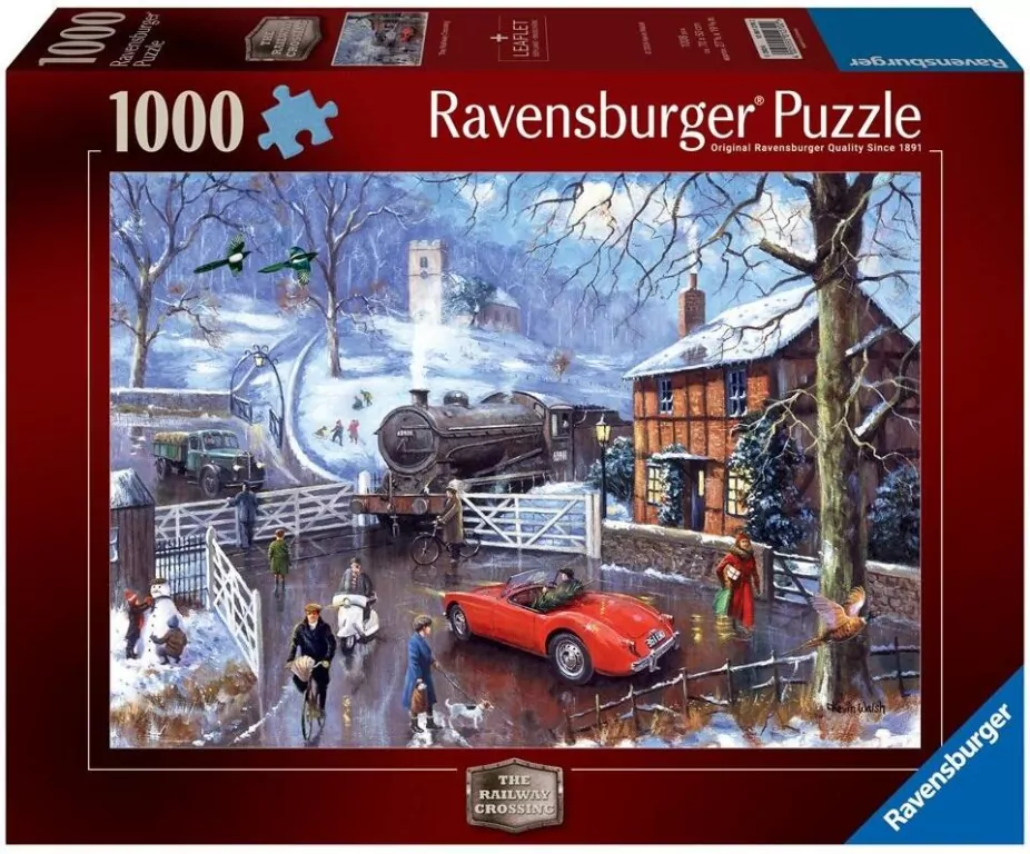 Puzzle 1000 Zimowy dworzec - tantis.pl