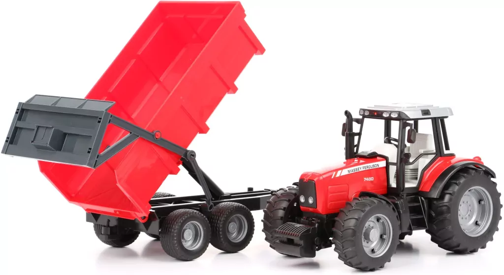Traktor Massey Ferguson 7480 z przyczepą wywrotką - tantis.pl