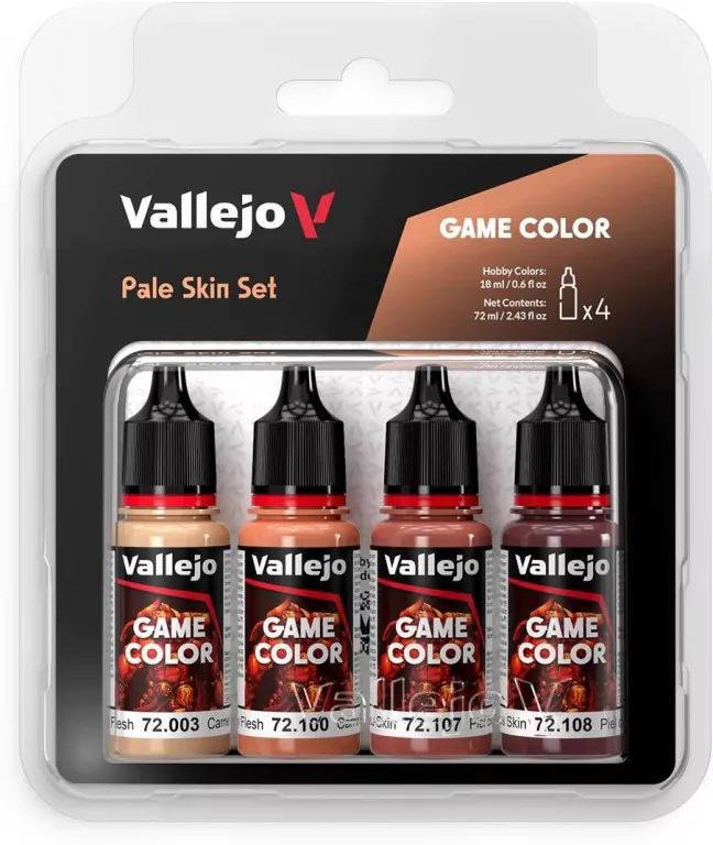 Vallejo: 72.379 - Game Color - Pale Skin Set (4 x 18 ml) - tantis.pl