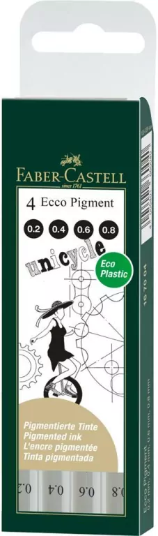 Cienkopis Ecco Pigment 4 sztuki - tantis.pl