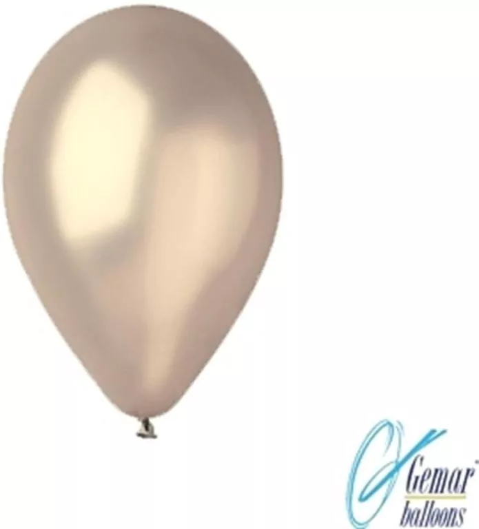 Balony metaliczne 25cm 100 szt. Srebrne - tantis.pl