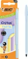 Długopis Cristal Pastel 1mm czarny 3szt BIC - tantis.pl
