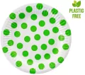 Talerzyki papierowe Groszki pistacjowe 18cm 6 sztuk - tantis.pl