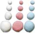 Pompony poliestrowe 10/15/20/25/30mm 15g - tantis.pl