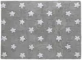 Dywan Bawełniany Grey Stars White 120x160cm - tantis.pl