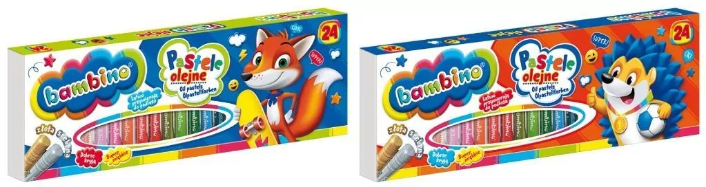 Pastele olejne Bambino. 24 kolory - tantis.pl