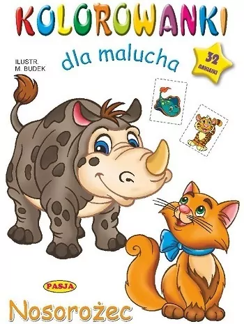 Nosorożec. Kolorowanka dla malucha - tantis.pl