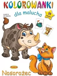 Nosorożec. Kolorowanka dla malucha