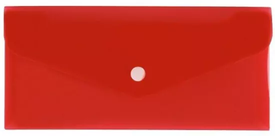 Teczka koperta DL satyna czerwona