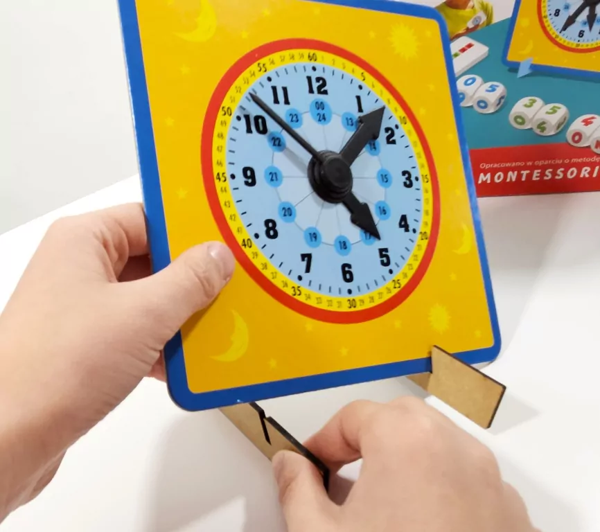 Od czasu do czasu. Zegar edukacyjny Montessori - tantis.pl