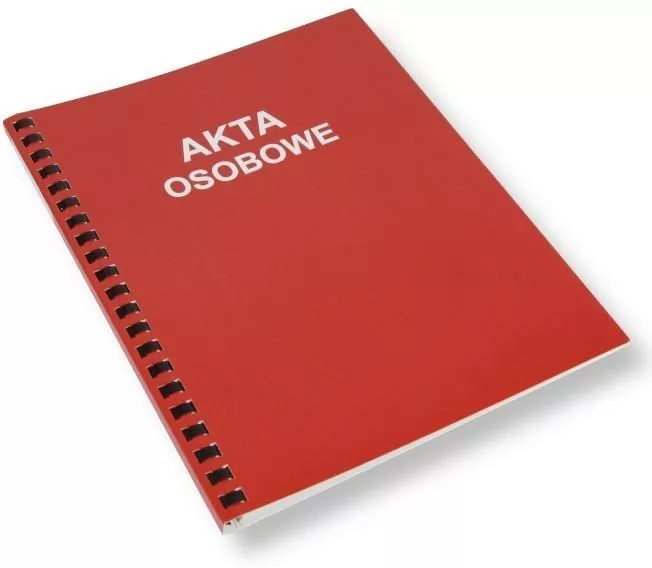 Teczka Akta osobowe T1 czerwona - tantis.pl