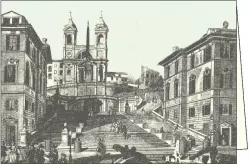 Karnet z kopertą. Roma Chiesa della Trinita