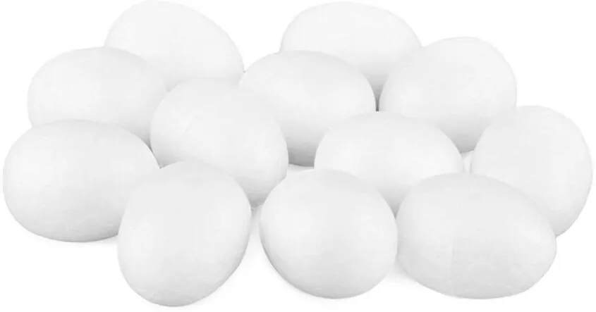 Jajka styropianowe 4cm 12szt - tantis.pl