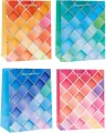Torebka ozdobna 26x32x10cm hot-stamp mix ROZETTE. 1 sztuka - tantis.pl