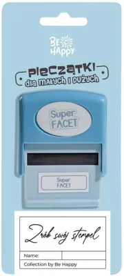 Pieczątka z napisem - Super Facet