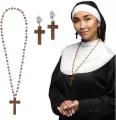 Zestaw Zakonnica naszyjnik i kolczyki - tantis.pl