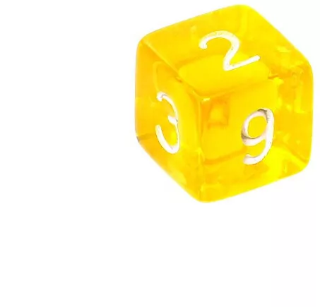 Rebel. Komplet kości RPG. Mini Kryształowe. Żółte - tantis.pl