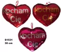 Serce cekinowe 30cm "Kocham Cię" 3 kolory 156068 - tantis.pl