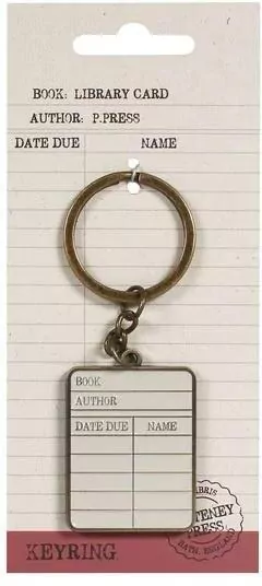 Pulteney Press Brelok metalowy - Library card - tantis.pl