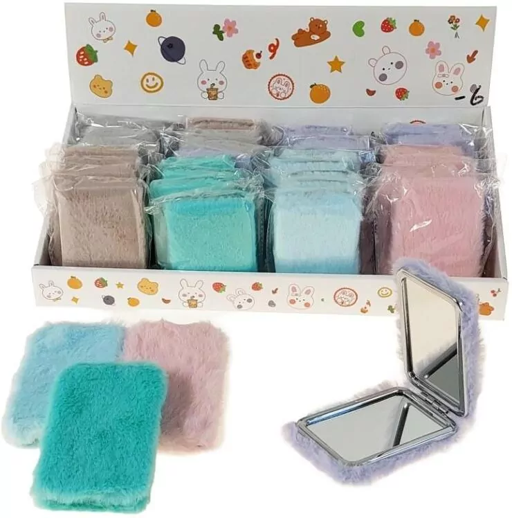 Lusterko w pluszowym etui MIX - tantis.pl