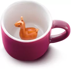 Kubek z alpaką burgundowy