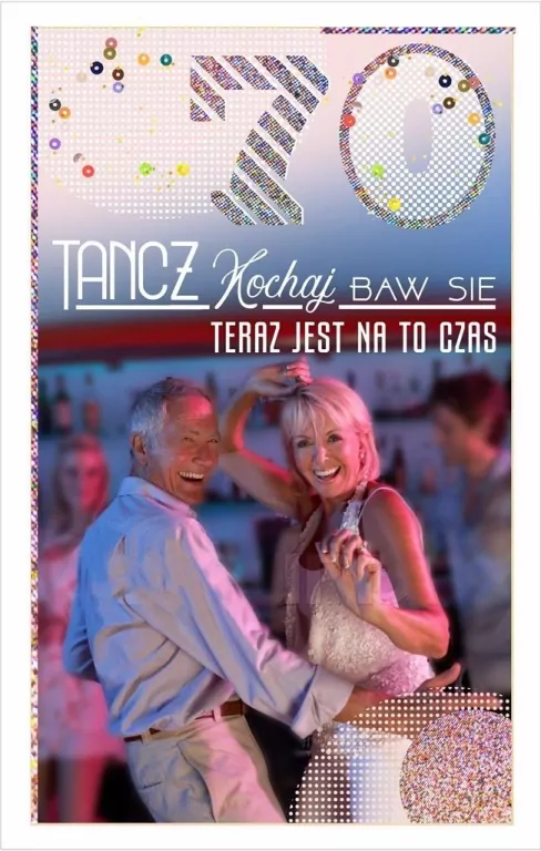 Kartka okolicznościowa Urodziny 70 DH09 - tantis.pl