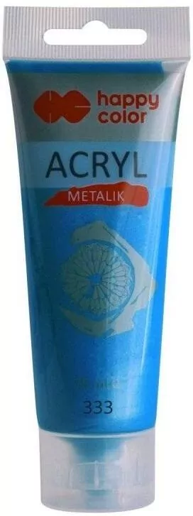 Farba akrylowa 75ml granatowy metalik HAPPY COLOR - tantis.pl