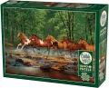 Puzzle 1000 Galopem przez rzekę 113538 - tantis.pl