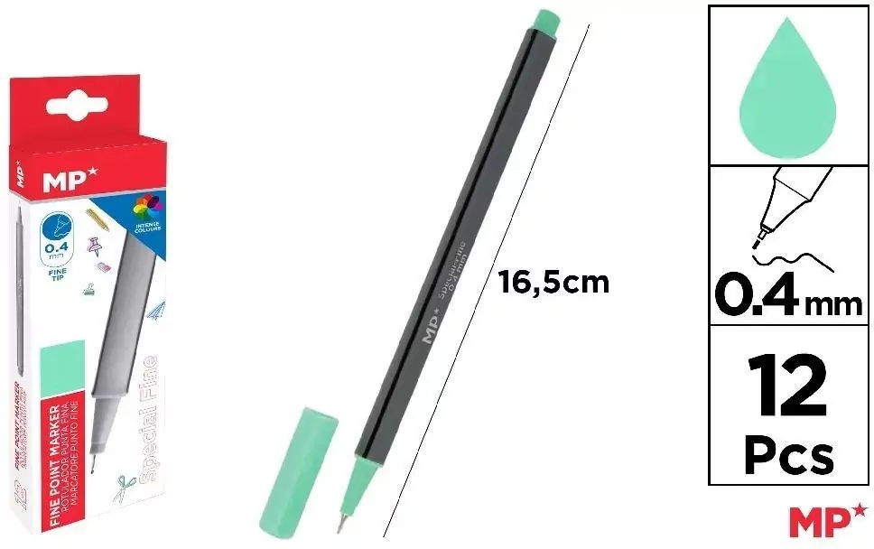 Cienkopis 0.4mm turkusowy - tantis.pl