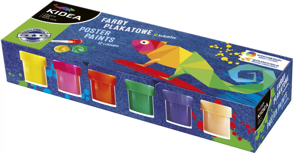Farby plakatowe 12 kolorów x 20ml - tantis.pl