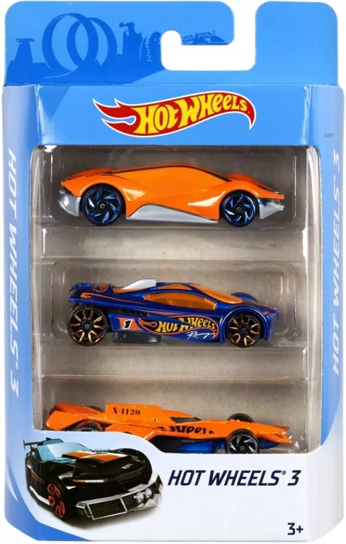 Hot Wheels. Samochodziki. Trzypak - tantis.pl
