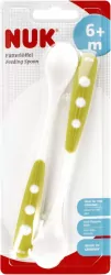 NUK. Łyżeczka do karmienia. 6 miesięcy. Zielona