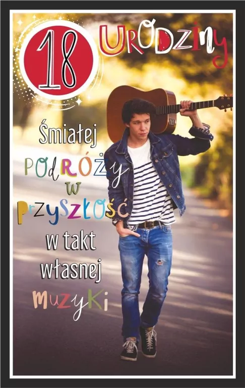 Kartka okolicznościowa Urodziny 18 chłopak - tantis.pl