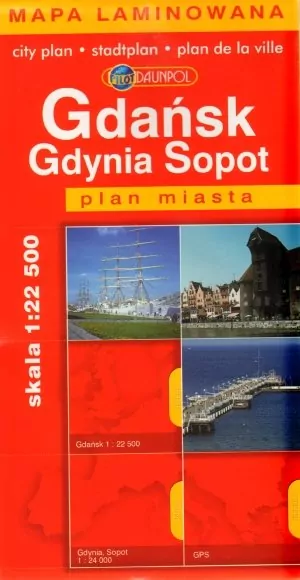 Plan Miasta EuroPilot. Gdańsk Gdynia Sopot laminat - tantis.pl