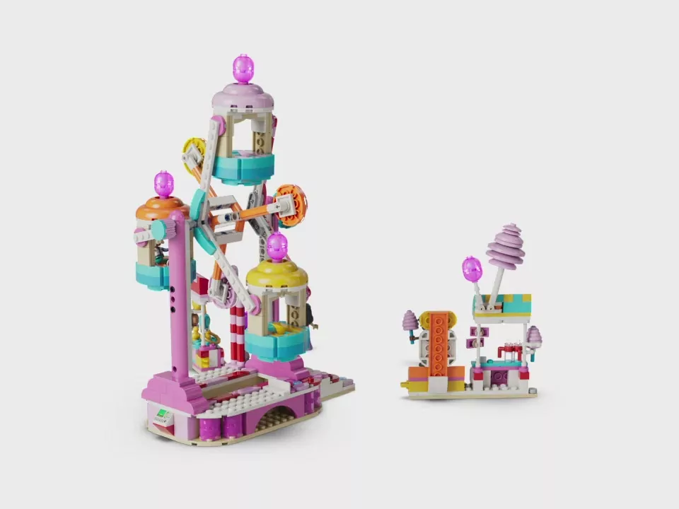 LEGO® Cukierkowo-babeczkowy diabelski młyn 42700 - tantis.pl