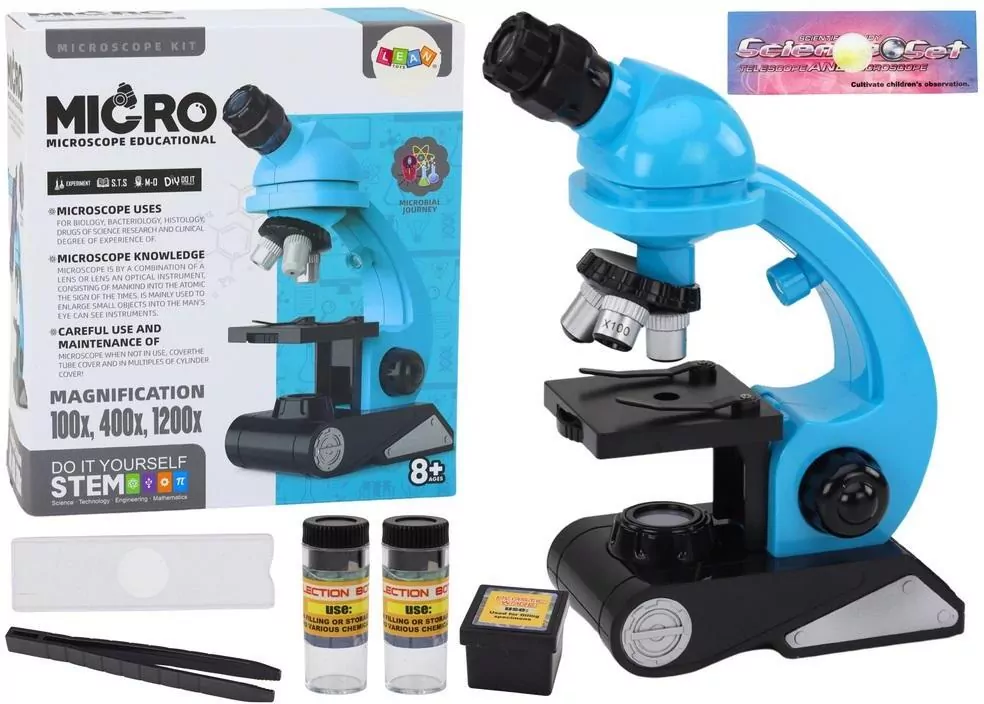 Mikroskop do badań niebieski - tantis.pl